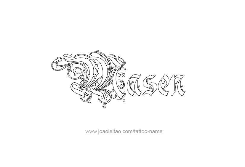 Tattoo Design  Name Masen   