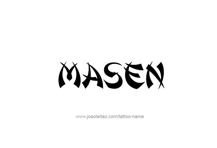 Tattoo Design  Name Masen