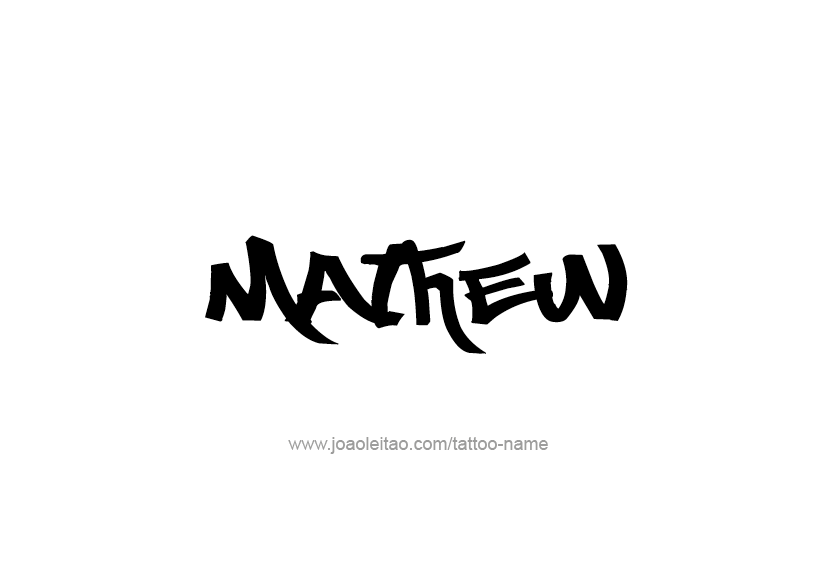 Tattoo Design  Name Mathew   