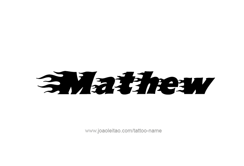 Tattoo Design  Name Mathew   