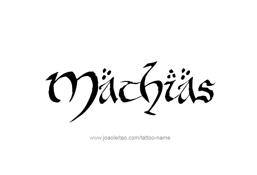 Tattoo Design  Name Mathias   