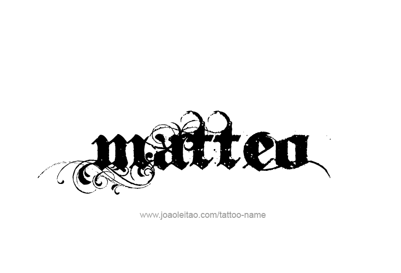 Matteo Name Tattoo Designs
