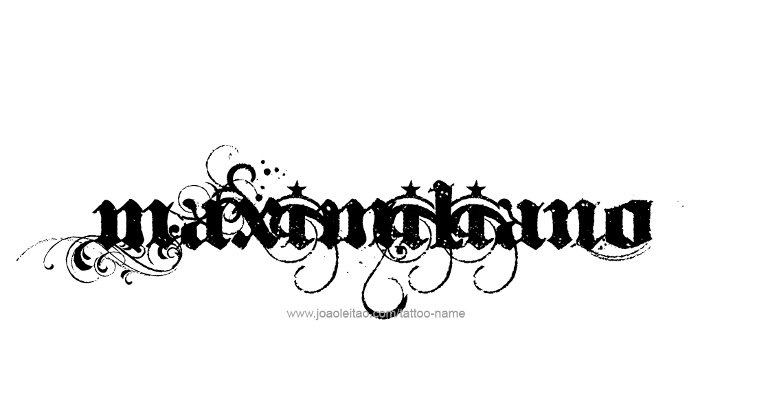 Tattoo Design  Name Maximiliano   