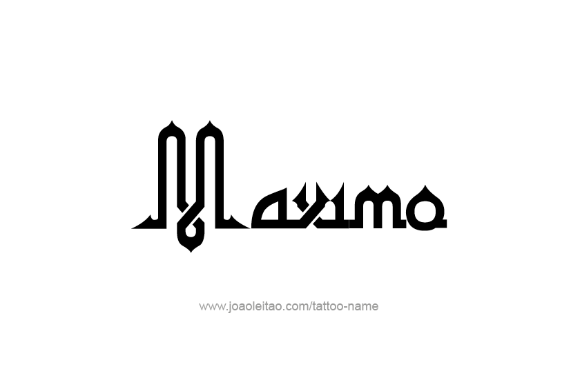 Tattoo Design  Name Maximo   