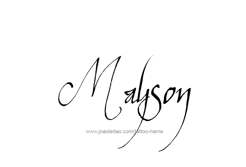 Tattoo Design  Name Mayson   