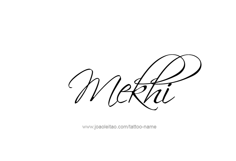 Tattoo Design  Name Mekhi   