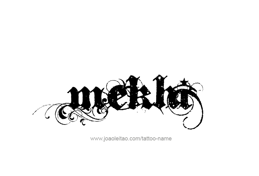 Tattoo Design  Name Mekhi   