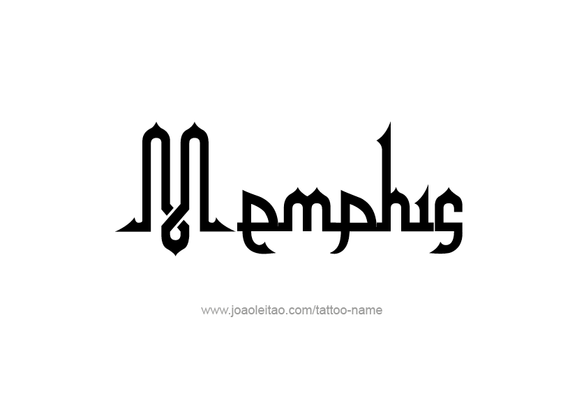 Tattoo Design  Name Memphis   