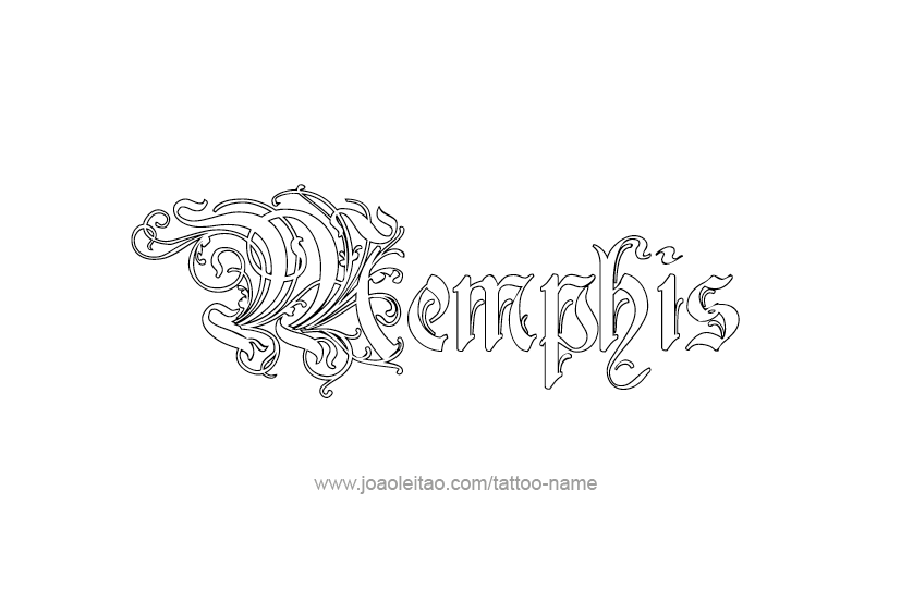 Tattoo Design  Name Memphis   