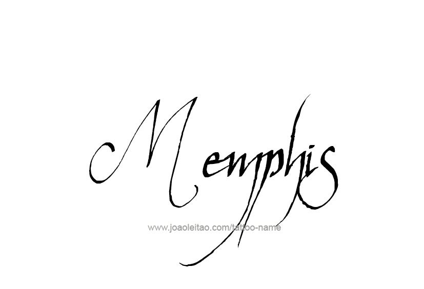 Tattoo Design  Name Memphis   