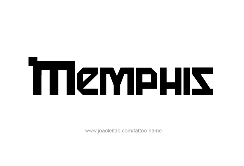 Tattoo Design  Name Memphis   