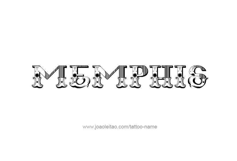 Tattoo Design  Name Memphis   