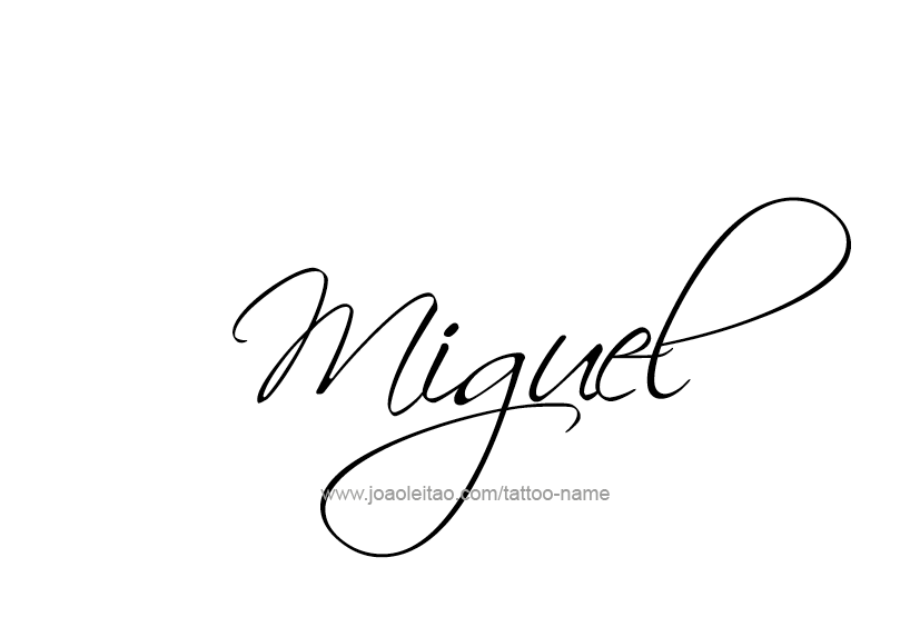 Tattoo Design  Name Miguel   