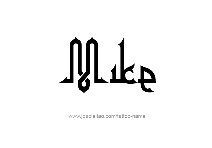 Tattoo Design  Name Mike   