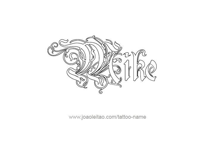 Tattoo Design  Name Mike   