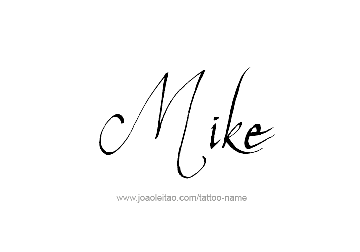 Mike Name Tattoo Designs