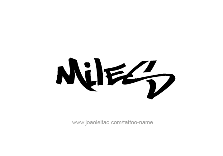 Tattoo Design  Name Miles   