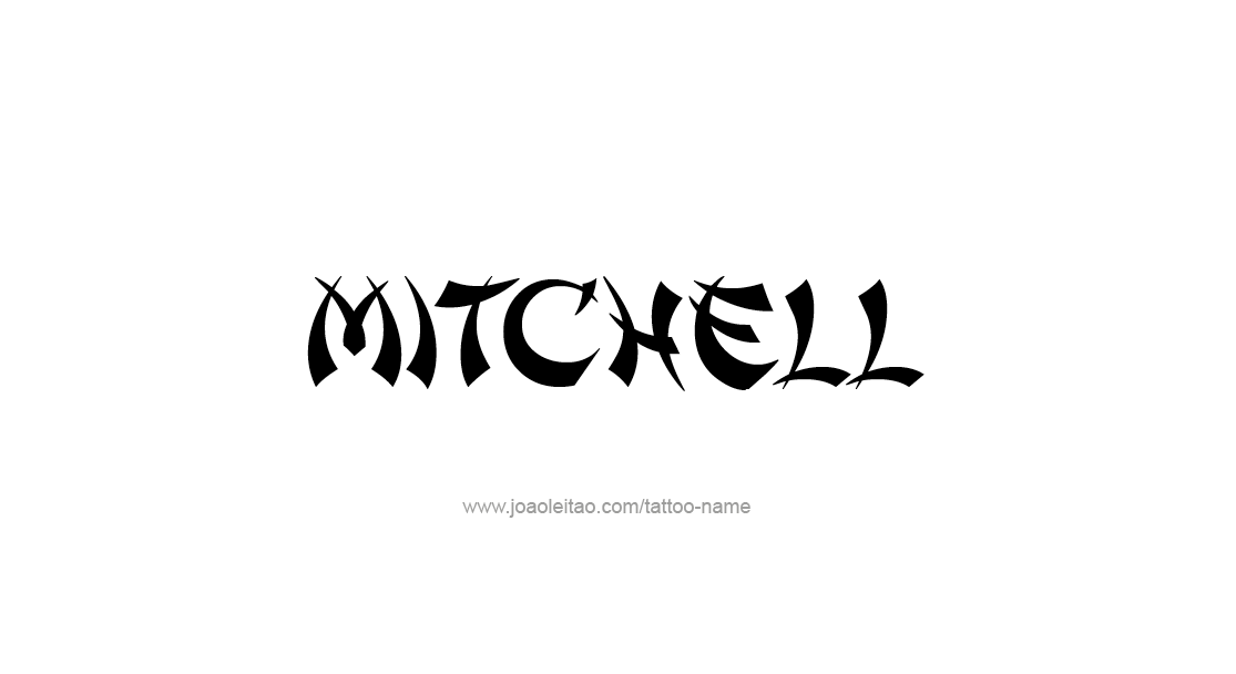 Tattoo Design  Name Mitchell