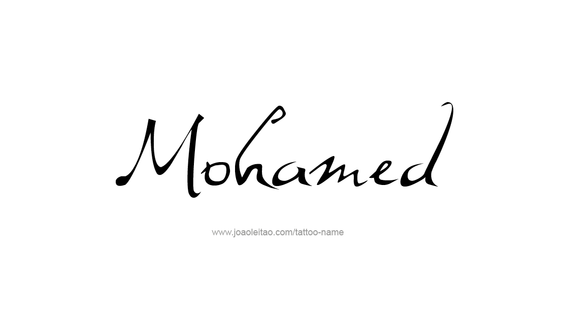 Tattoo Design  Name Mohamed   