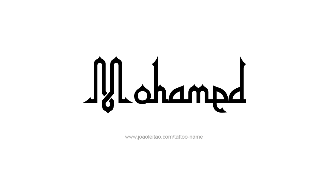 Tattoo Design  Name Mohamed   