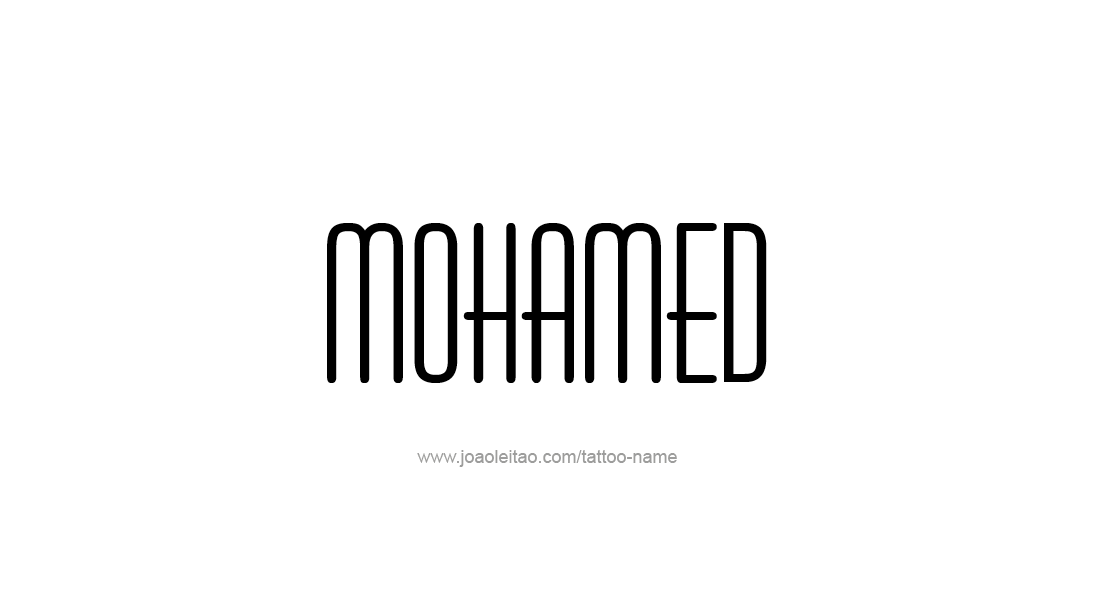 Tattoo Design  Name Mohamed   