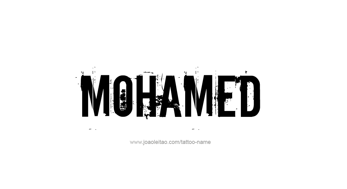 Tattoo Design  Name Mohamed   