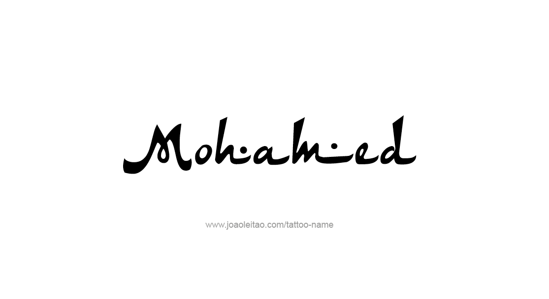 Tattoo Design  Name Mohamed   