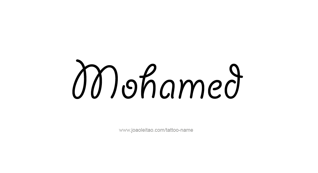 Tattoo Design  Name Mohamed   