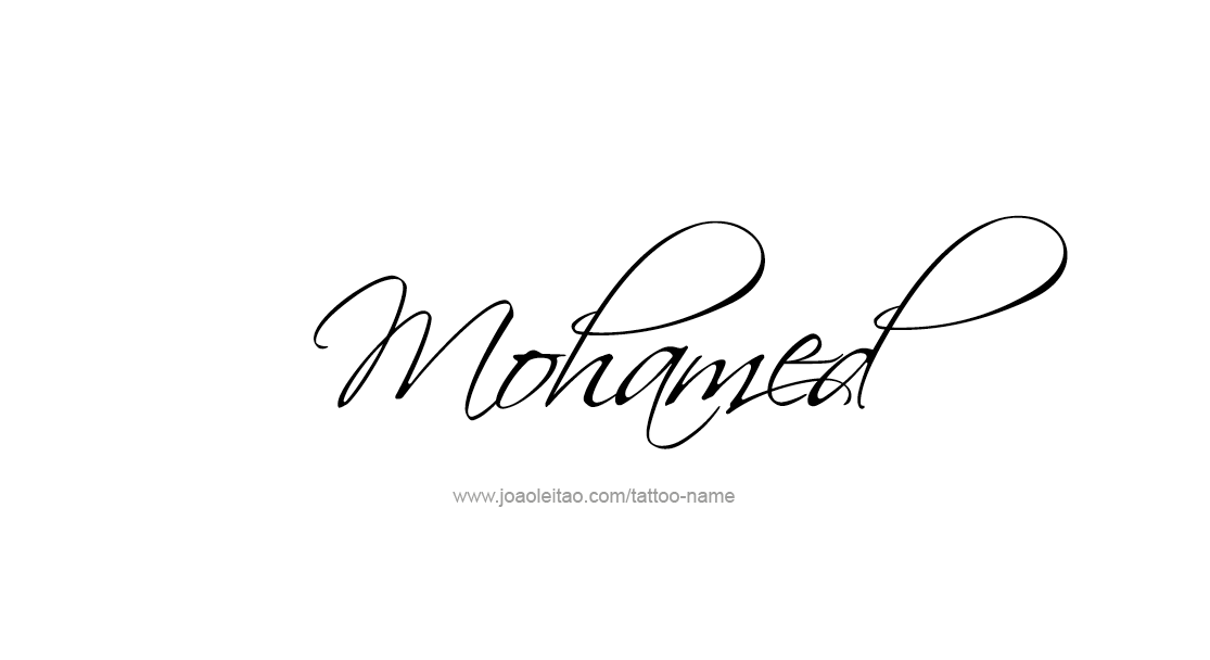 Tattoo Design  Name Mohamed   