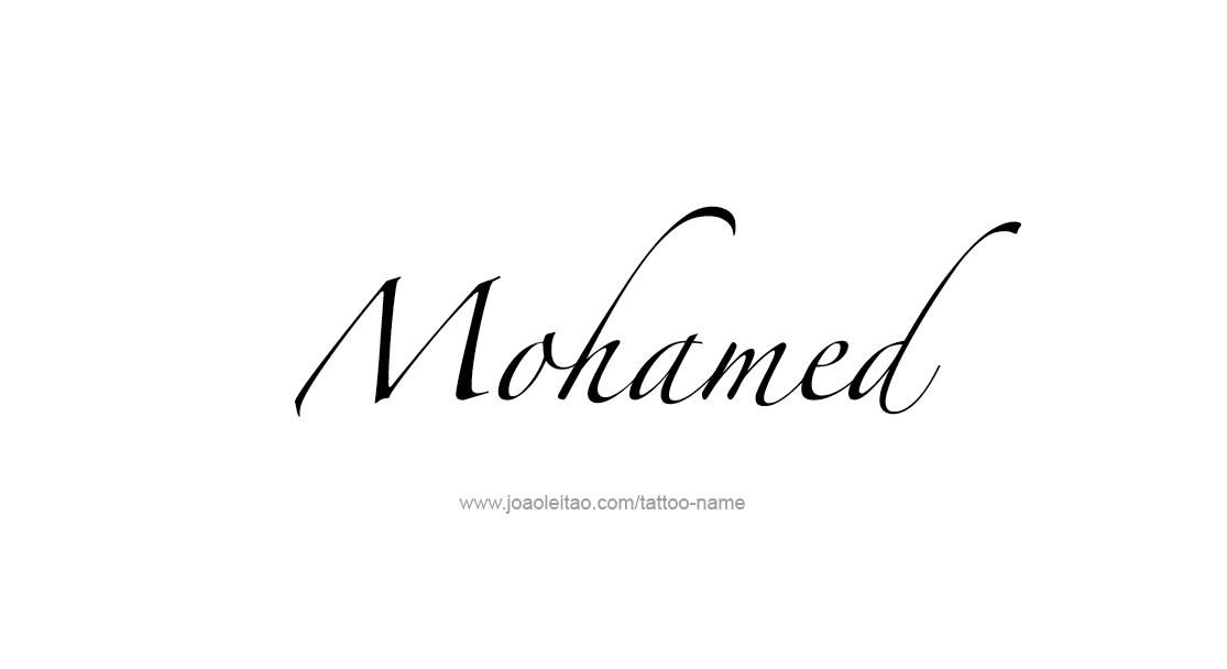 Tattoo Design  Name Mohamed   