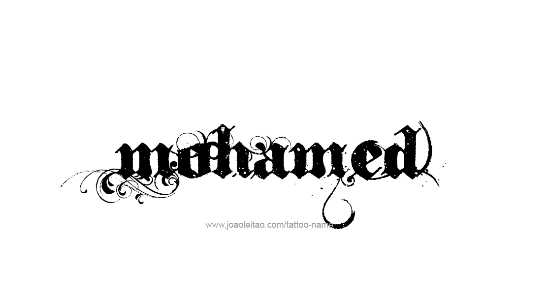 Tattoo Design  Name Mohamed   