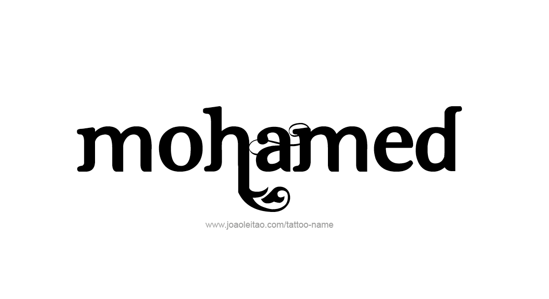 Tattoo Design  Name Mohamed   