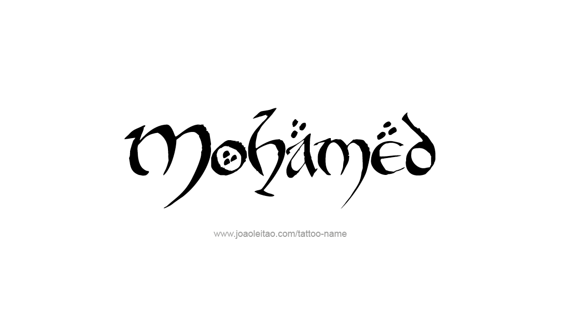 Tattoo Design  Name Mohamed   