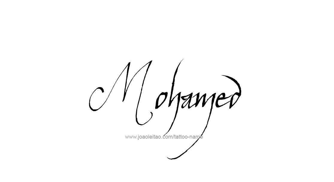 Tattoo Design  Name Mohamed   