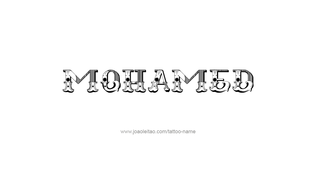 Tattoo Design  Name Mohamed   