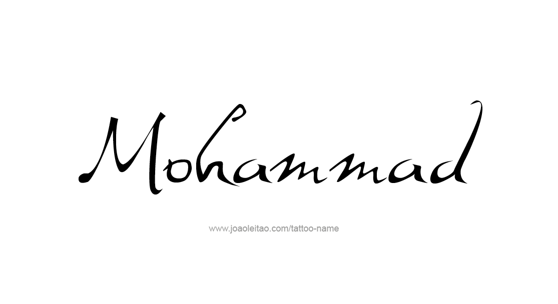 Tattoo Design  Name Mohammad   