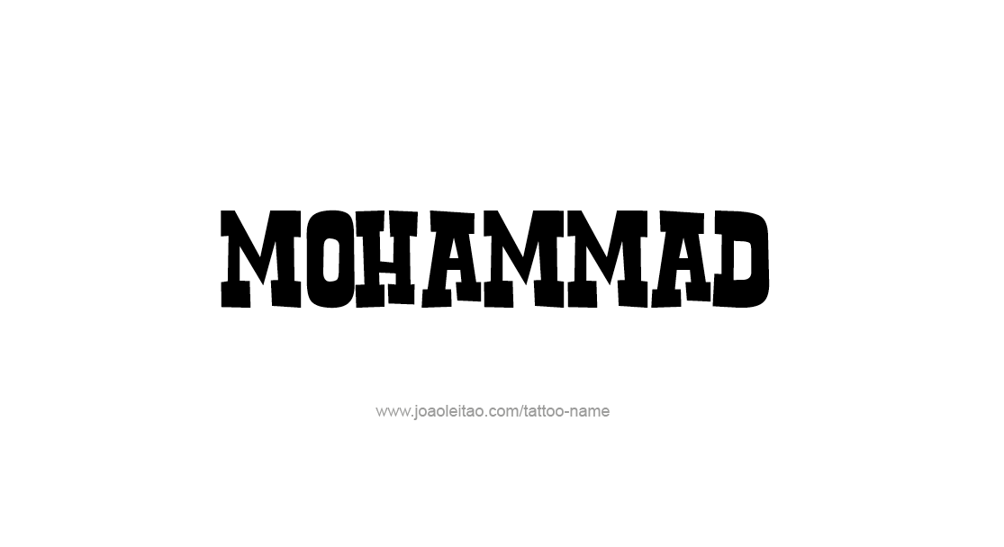 Tattoo Design  Name Mohammad   