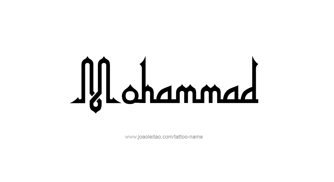 Tattoo Design  Name Mohammad   