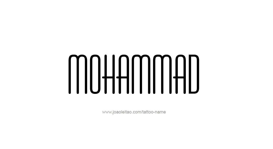 Tattoo Design  Name Mohammad   