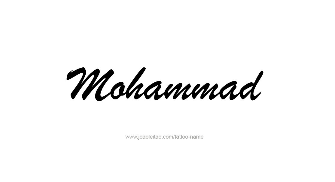 Tattoo Design  Name Mohammad   