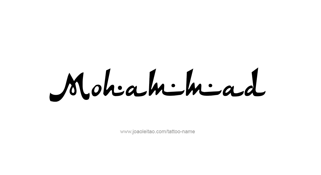 Tattoo Design  Name Mohammad   