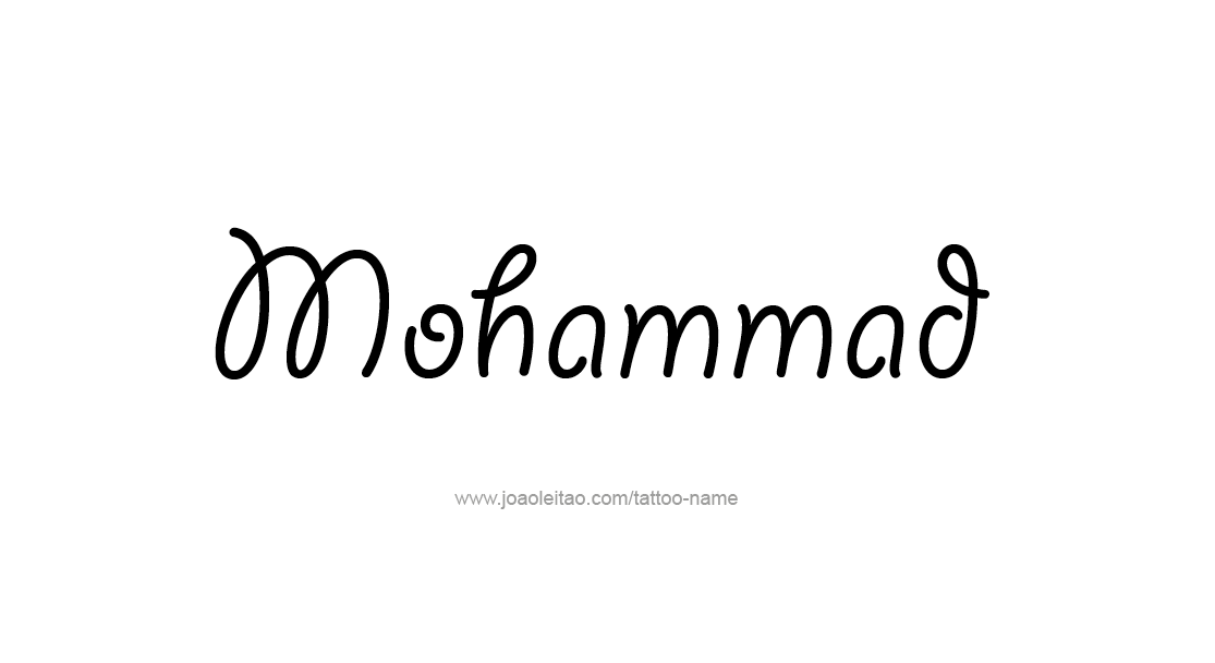 Tattoo Design  Name Mohammad   