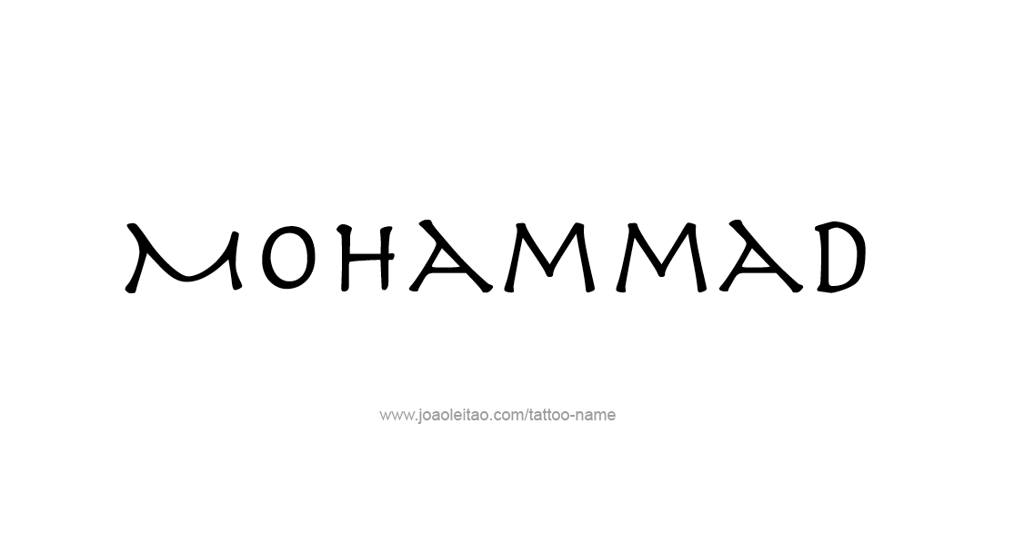 Tattoo Design  Name Mohammad   