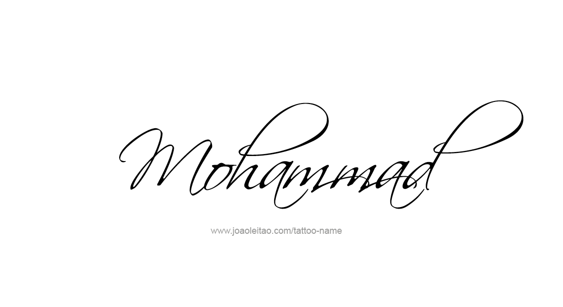 Tattoo Design  Name Mohammad   