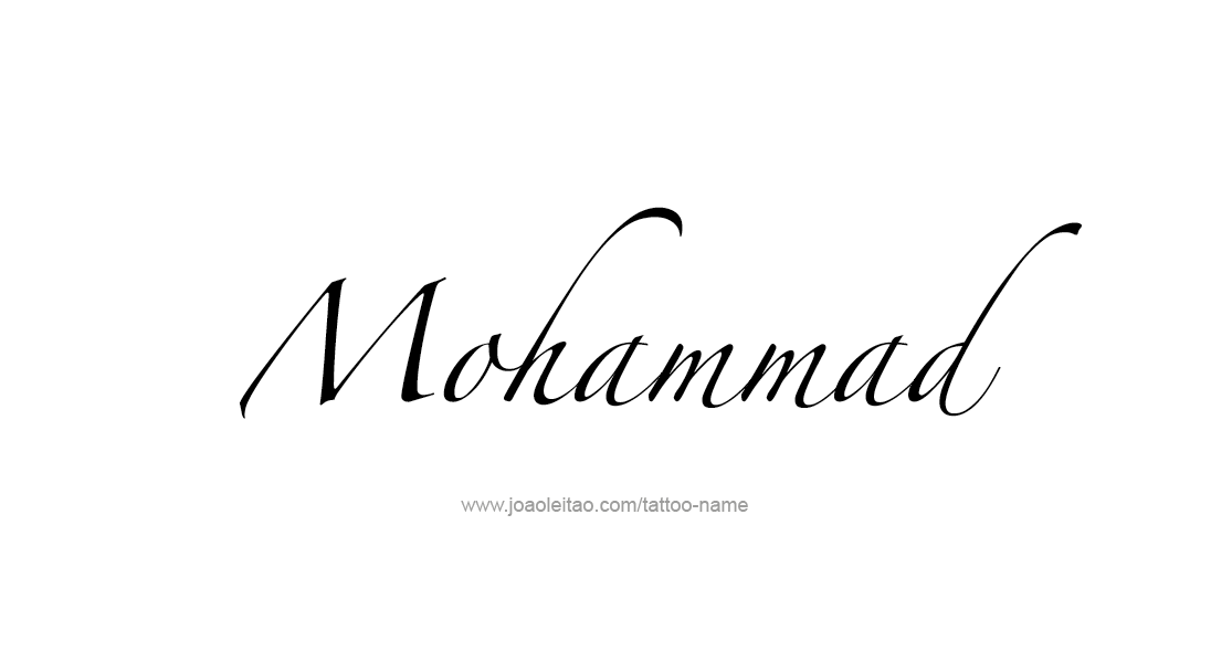 Tattoo Design  Name Mohammad   