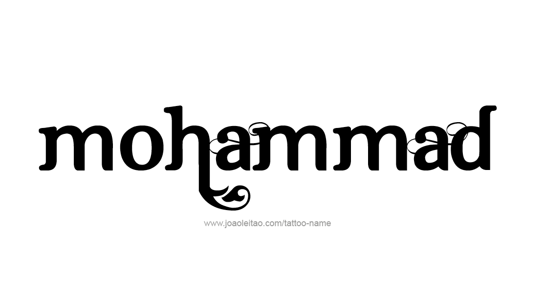 Tattoo Design  Name Mohammad   