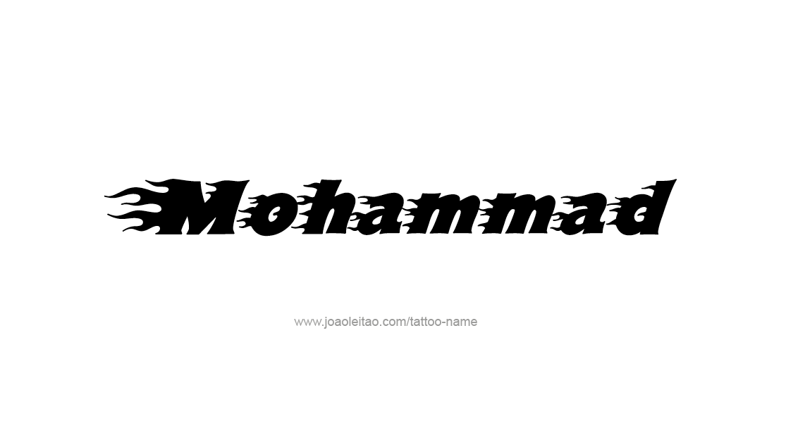 Tattoo Design  Name Mohammad   