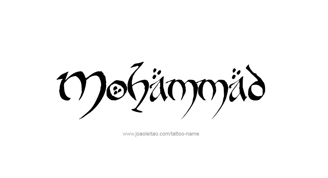 Tattoo Design  Name Mohammad   