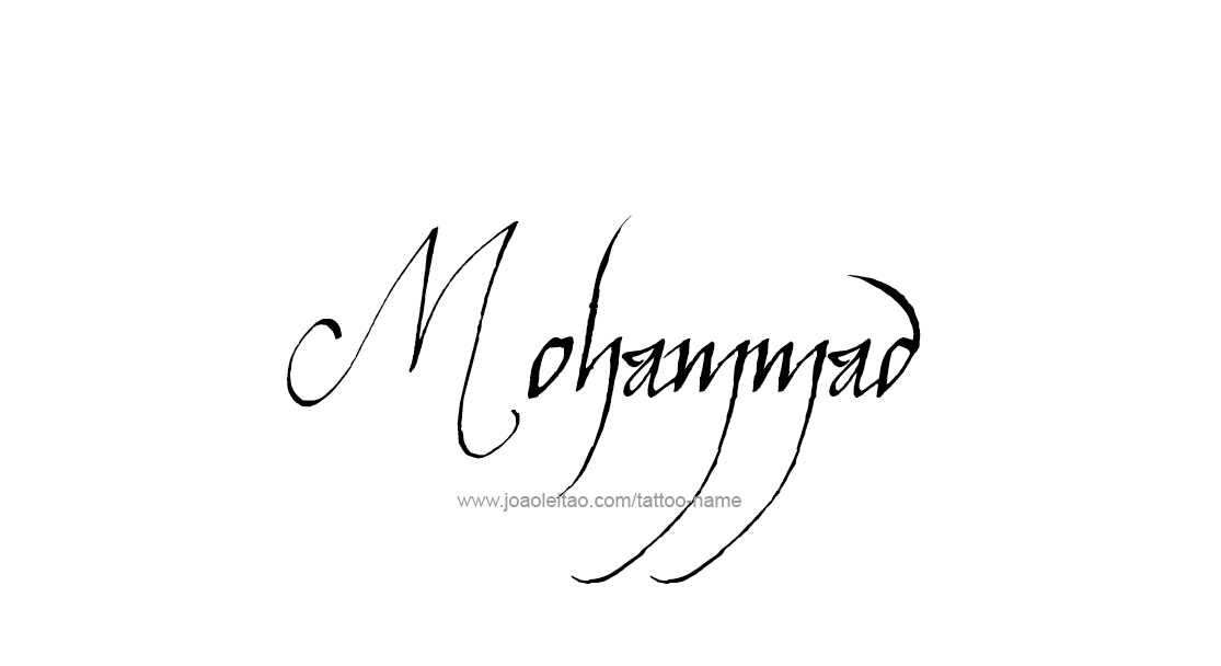 Tattoo Design  Name Mohammad   