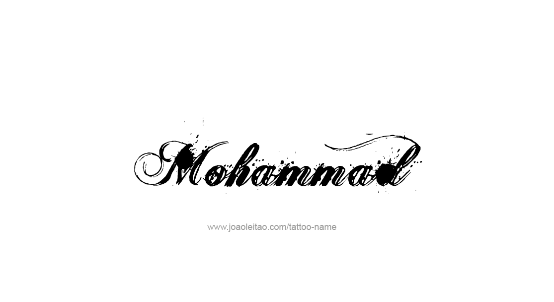 Tattoo Design  Name Mohammad   